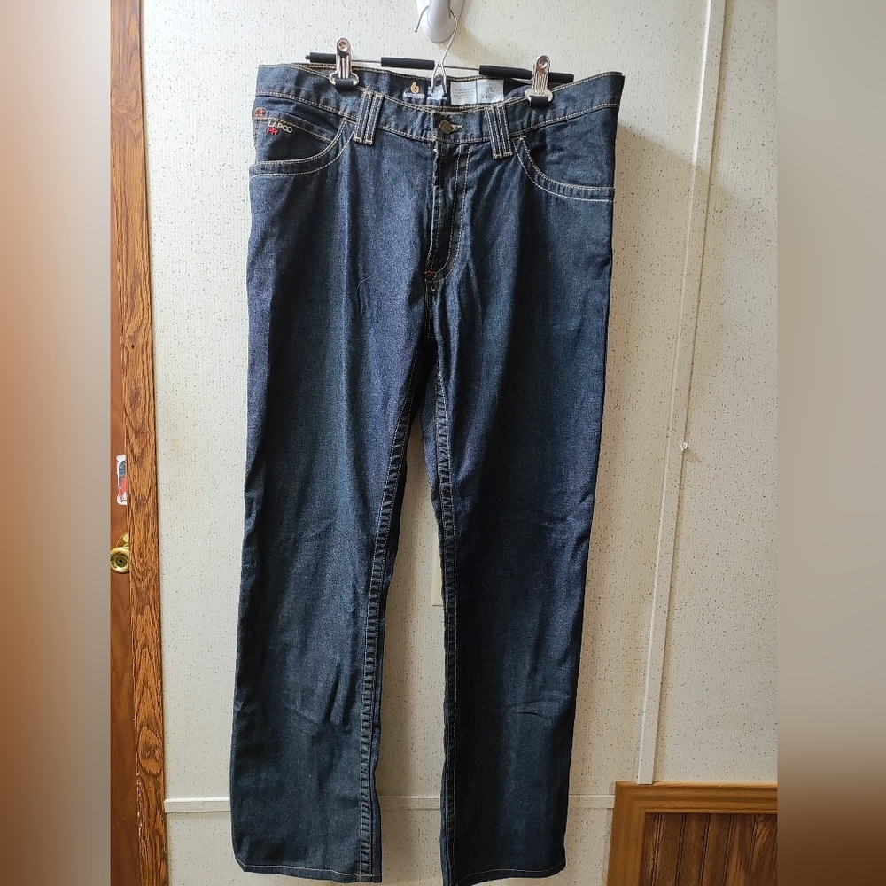 Lapco Mens Flame Resistant Jeans FR Jeans Size 36x32 Cat2 Straight Modern Fit